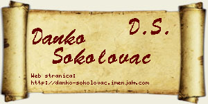 Danko Sokolovac vizit kartica